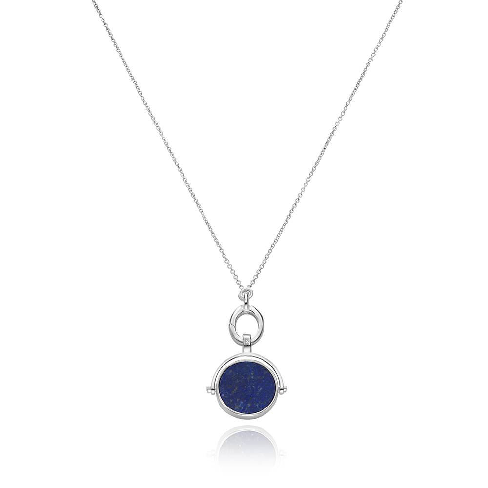 New Moon Spinner Pendant in Silver-2 product photo
