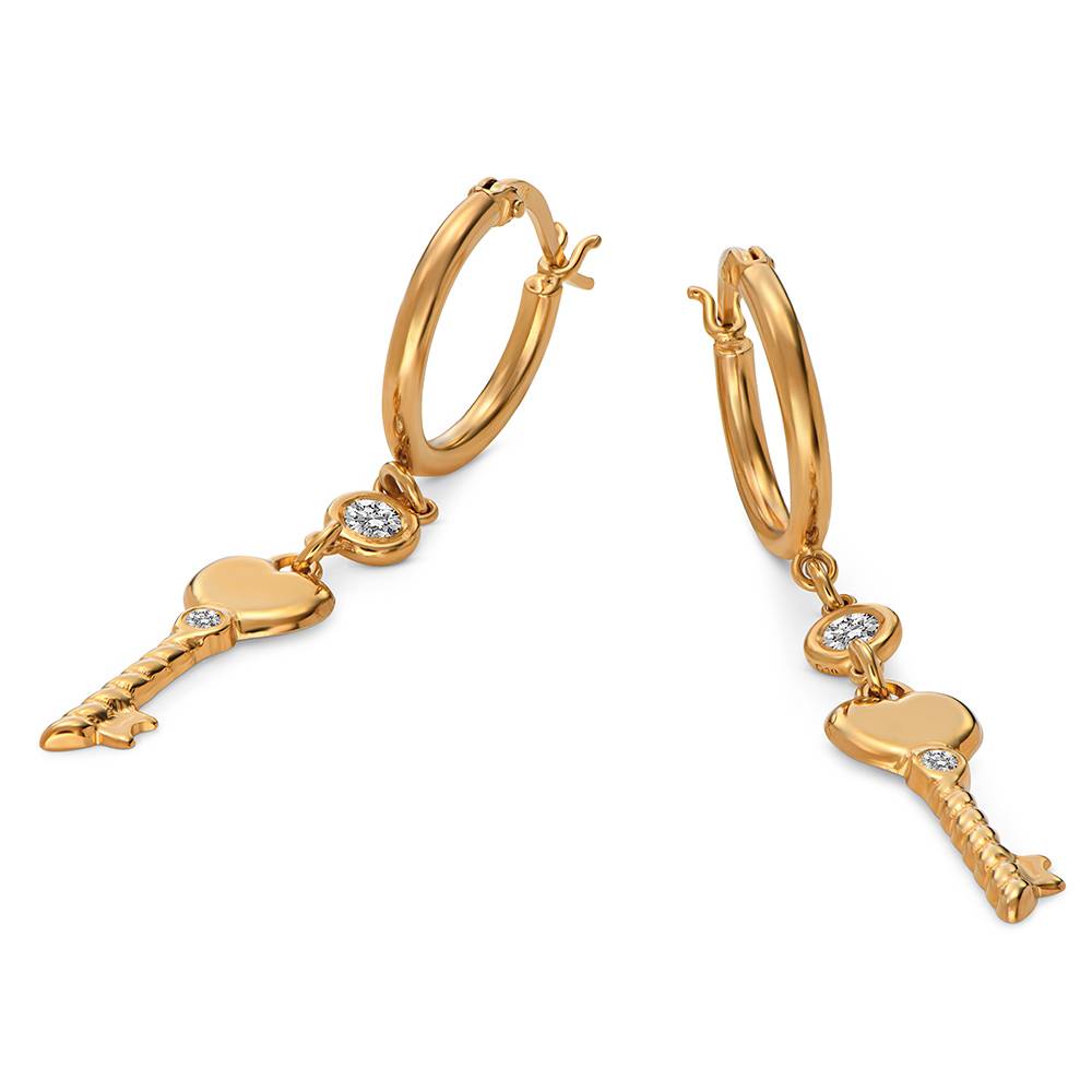 No Other Key Earrings in Gold-5 No Other Key Earrings in Gold-5 product photo