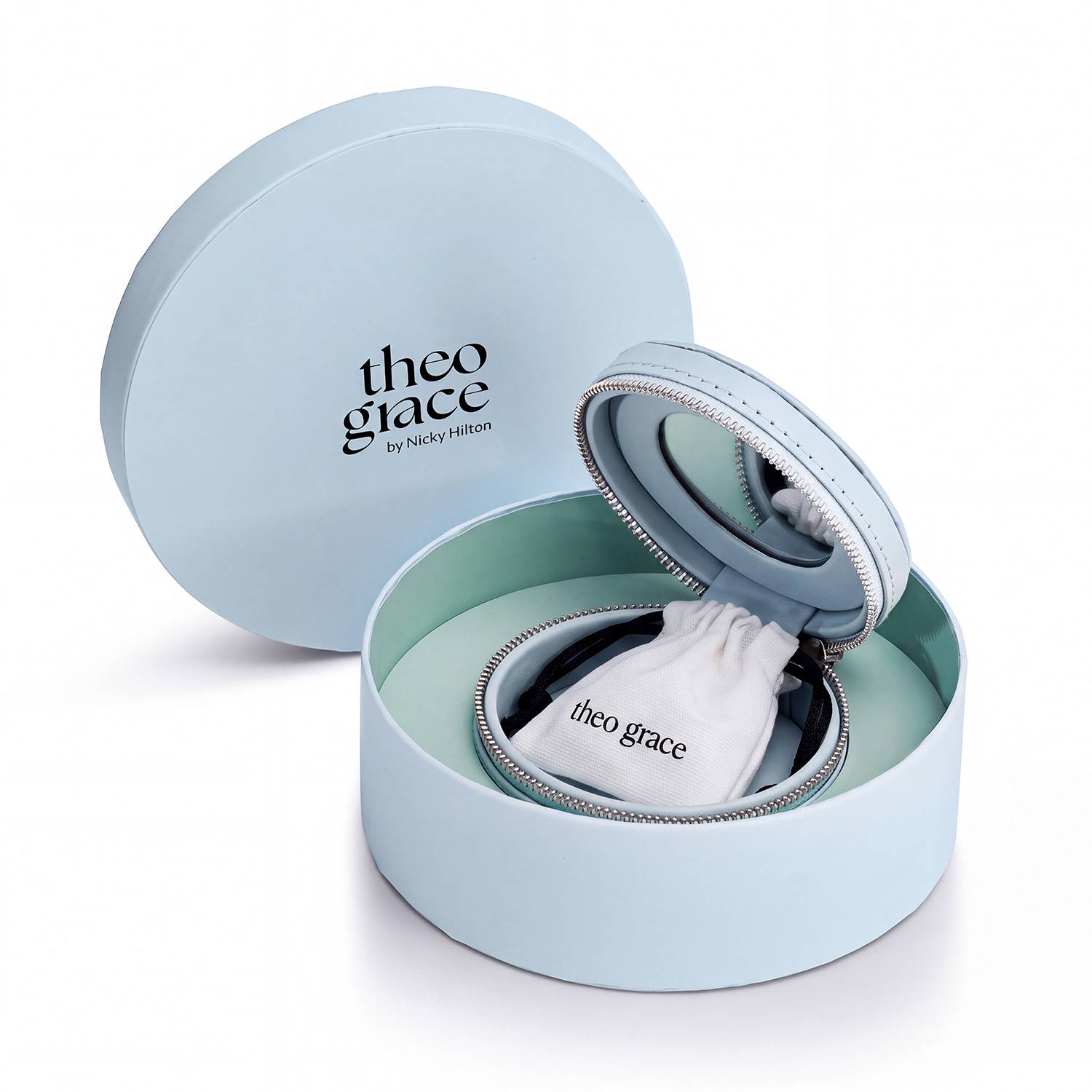 No. 2 Round 0.25CT Diamond Necklace in Silver on an Adjustable Black Cord-6 product photo