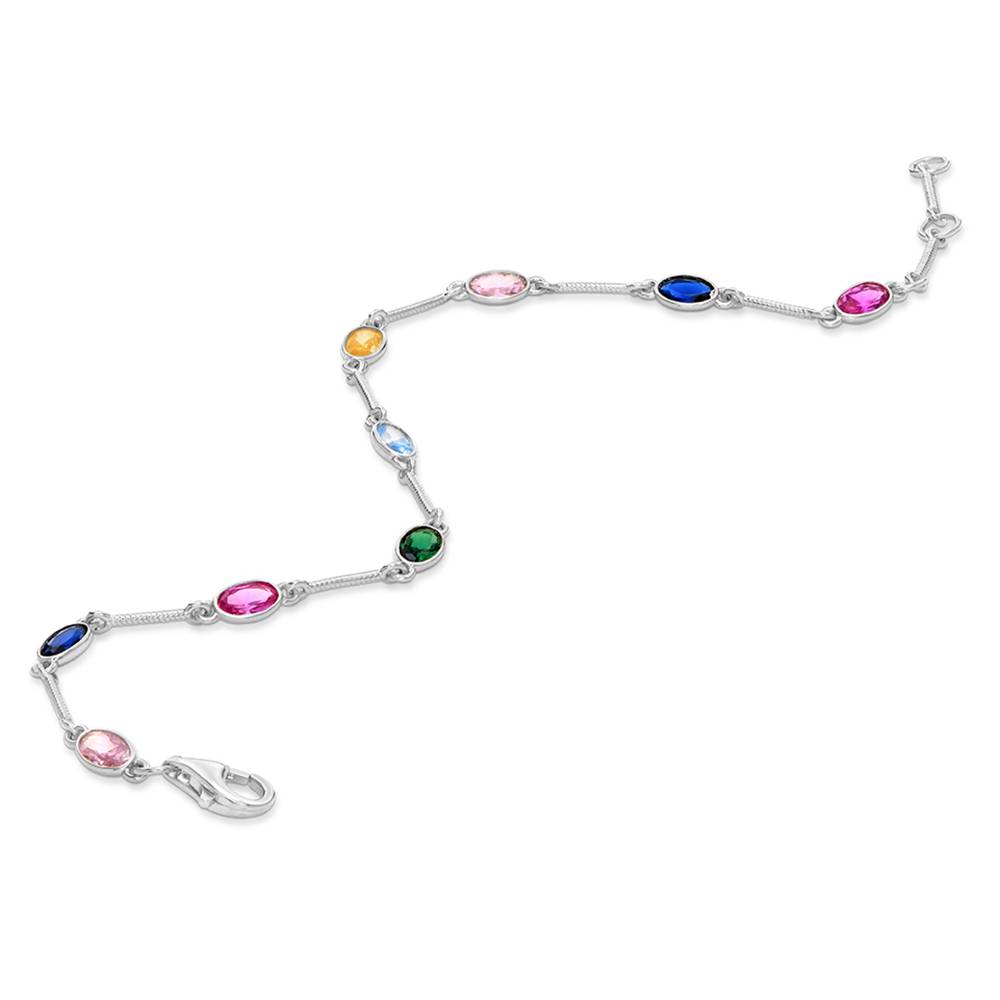 Prism Multi-Stone Bracelet in Silver-1 product photo