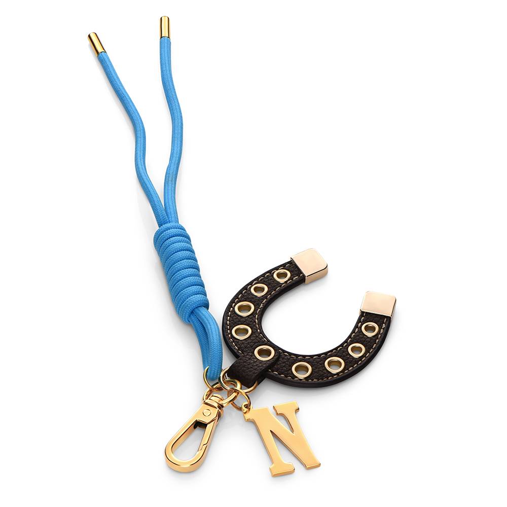 Fortune Found Horseshoe Initial Bag Charm-4 Fortune Found Horseshoe Initial Bag Charm-4 product photo
