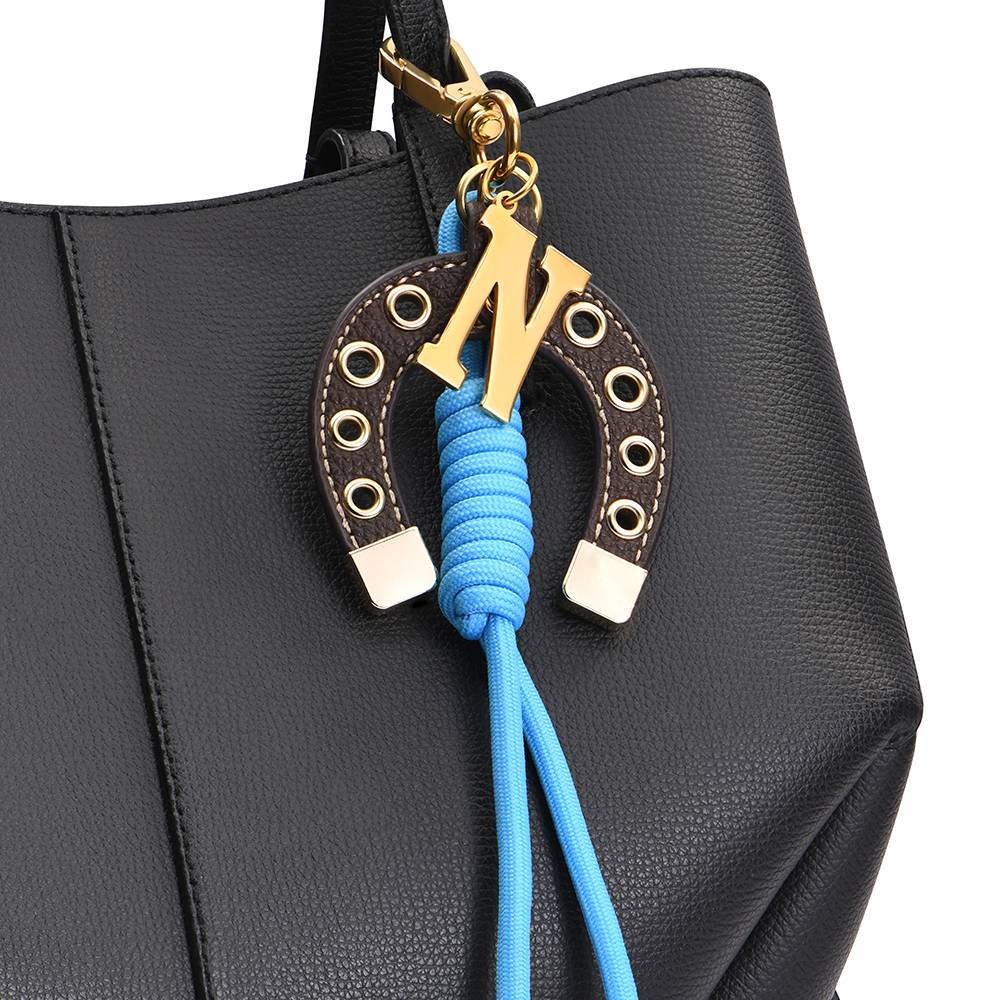 Fortune Found Horseshoe Initial Bag Charm-3 Fortune Found Horseshoe Initial Bag Charm-3 product photo