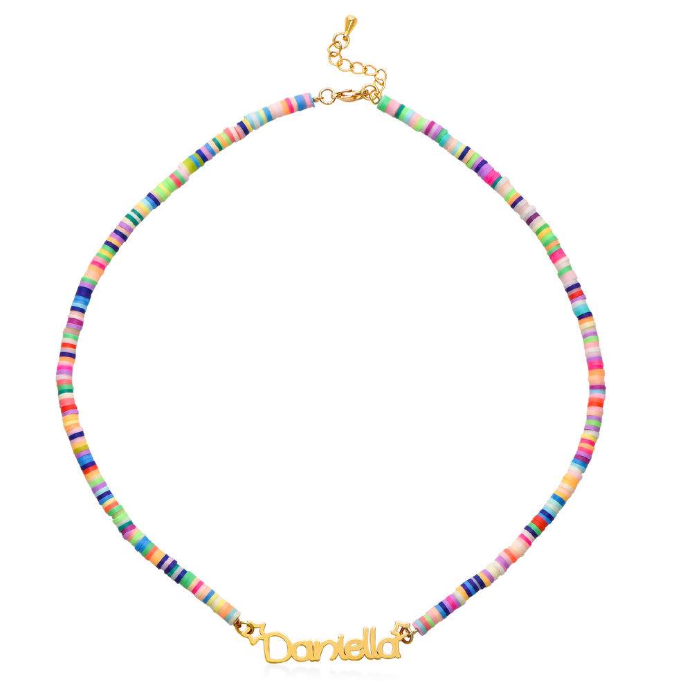 Rainbow Magic Girl's Name Necklace in Gold Plating-3 product photo