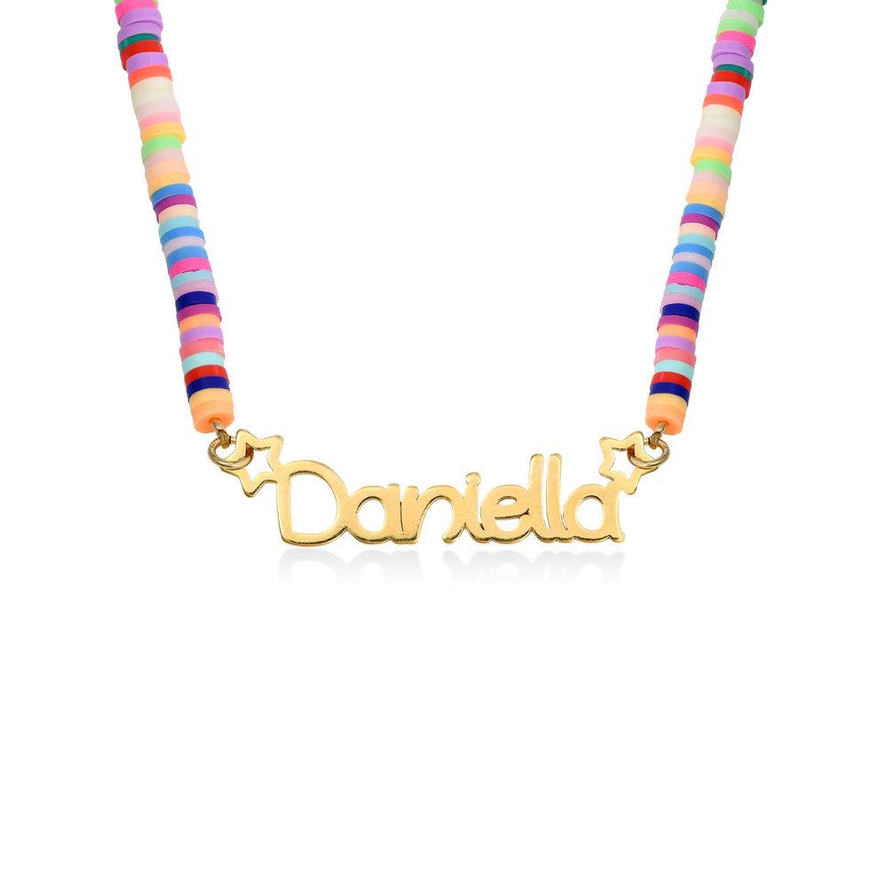 Rainbow Magic Girl's Name Necklace in Gold Plating-1 product photo