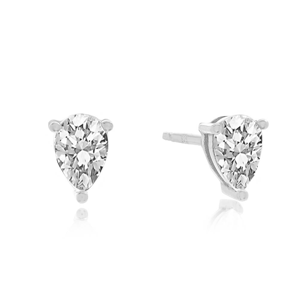 14K Rose Gold-Plated Sterling Silver Pavé Logo Charm Necklace and Stud Earrings Set | Michael