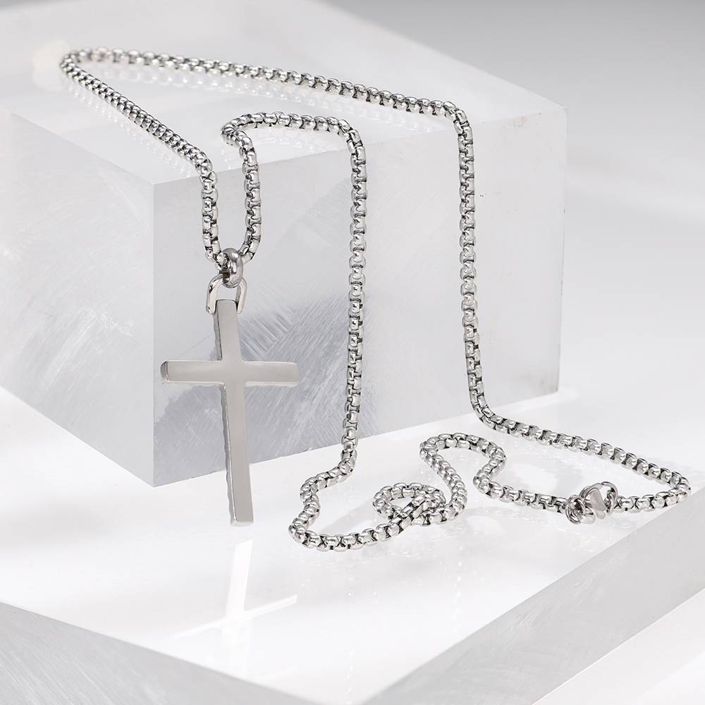 Adam's Rope Cross Necklace for Men-8 Adam's Rope Cross Necklace for Men-8 product photo