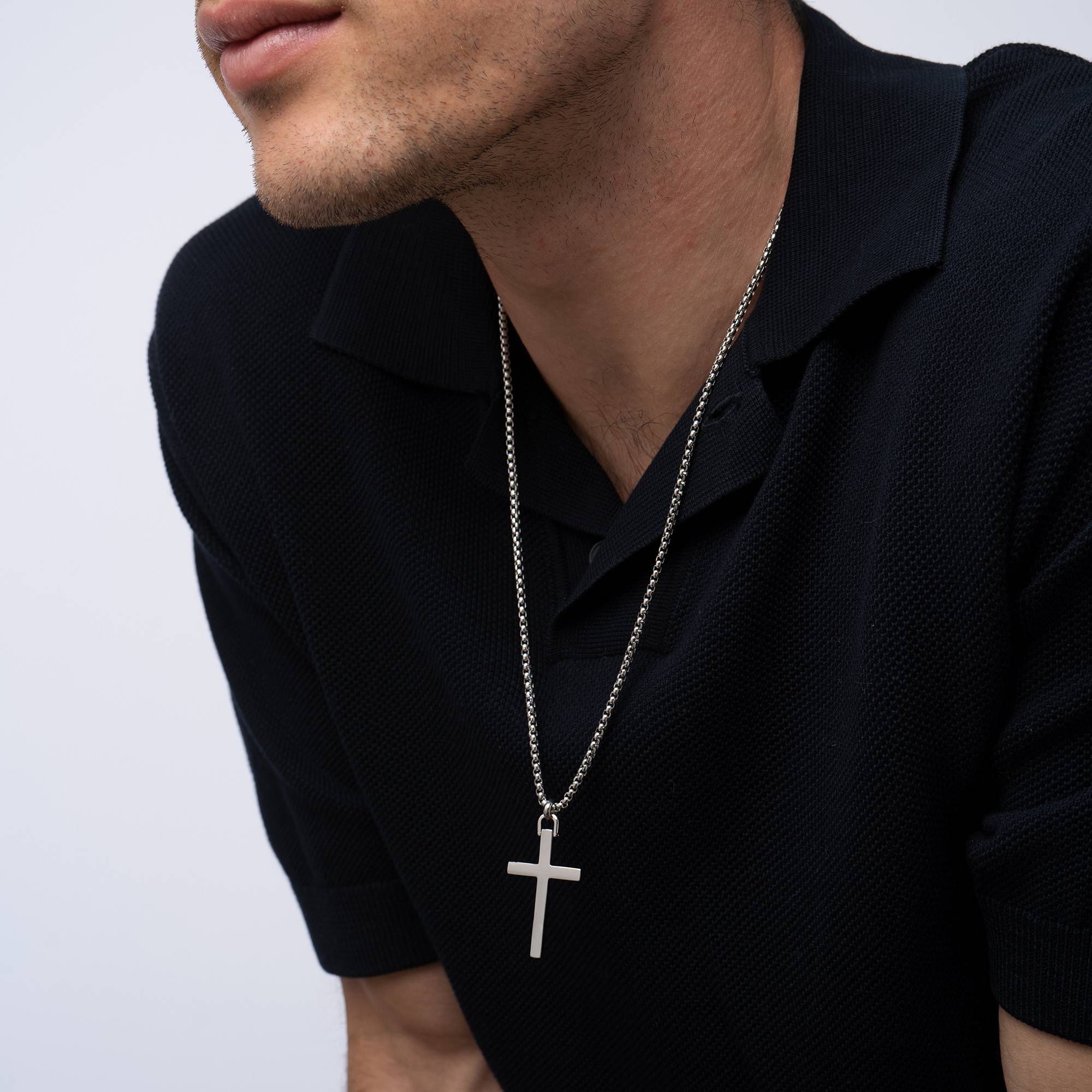 Adam's Rope Cross Necklace for Men-7 Adam's Rope Cross Necklace for Men-7 product photo