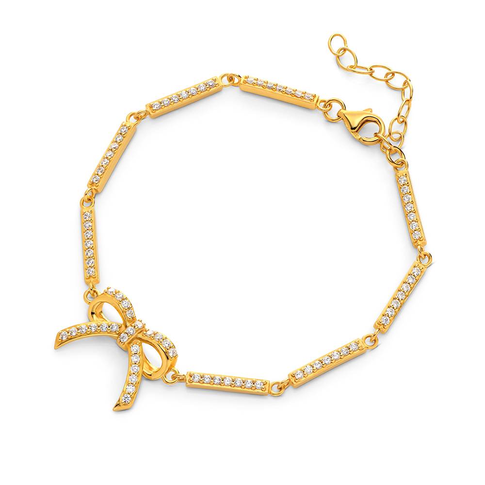 Shine Bright Bow Bracelet in Vermeil-1 Shine Bright Bow Bracelet in Vermeil-1 product photo