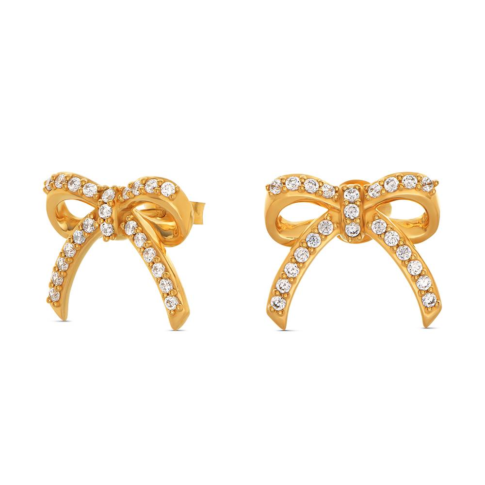 Shine Bright Bow Earrings in Vermeil-1 Shine Bright Bow Earrings in Vermeil-1 product photo