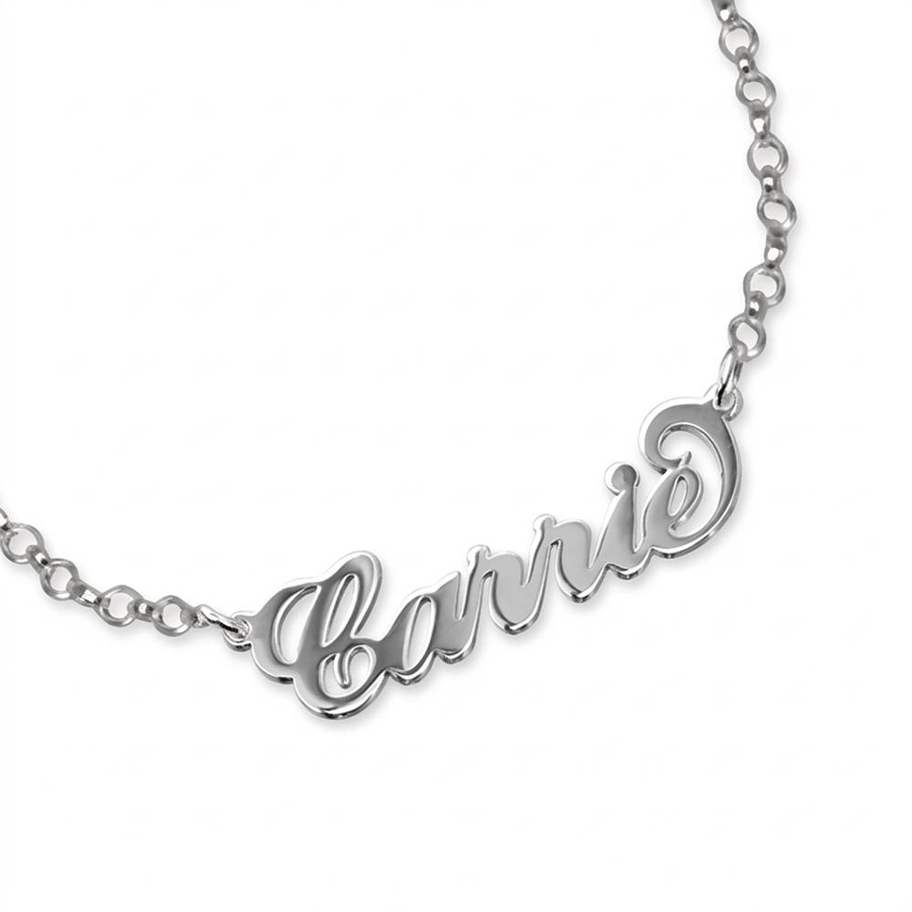 Carrie Name Bracelet in Silver-2 Carrie Name Bracelet in Silver-2 product photo