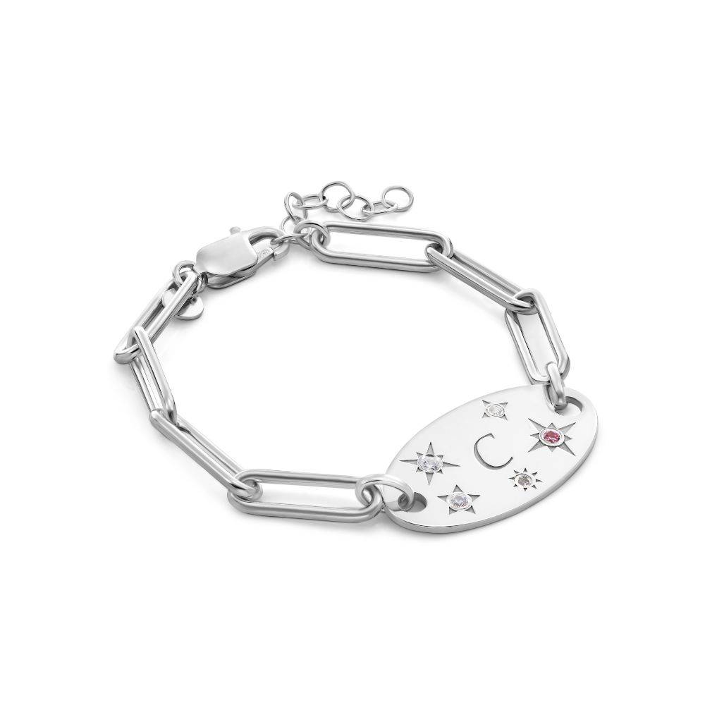 Star of Mine Initial Bracelet in Silver-1 product photo