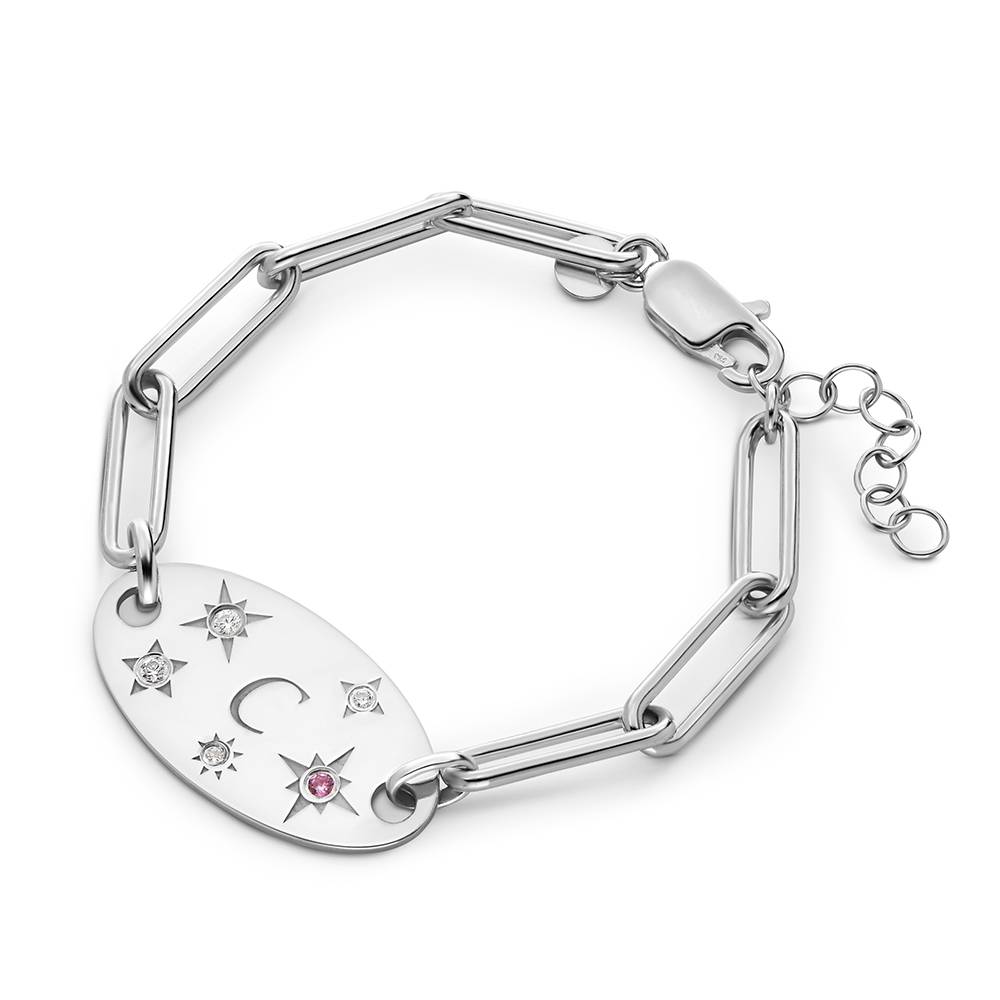 Star of Mine Initial Bracelet in Silver-4 product photo