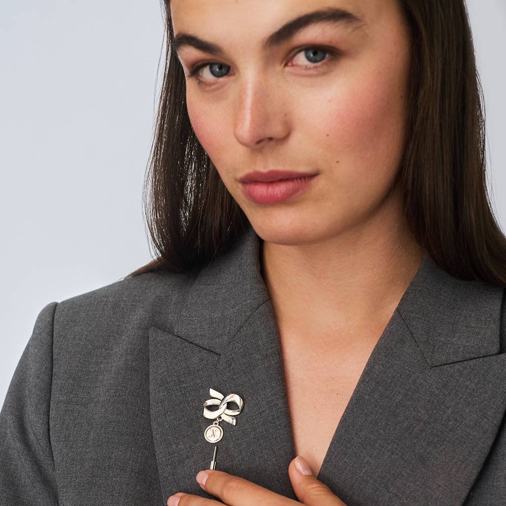 The Heritage Monogram Pin in Silver-3 The Heritage Monogram Pin in Silver-3 product photo