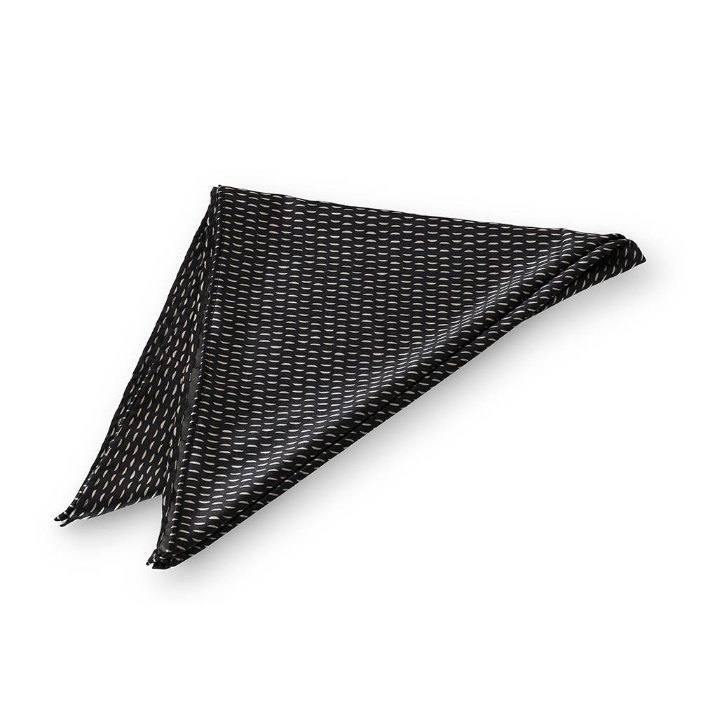 The Muse Satin Scarf in Midnight Noir-3 The Muse Satin Scarf in Midnight Noir-3 product photo