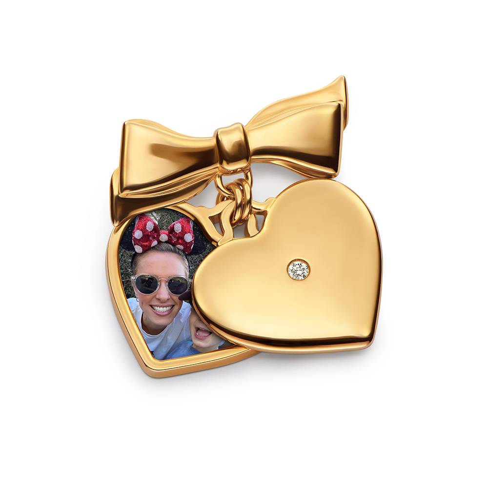 The Sweetheart Brooch in Gold Plating with 0.05CT Diamond-2 product photo