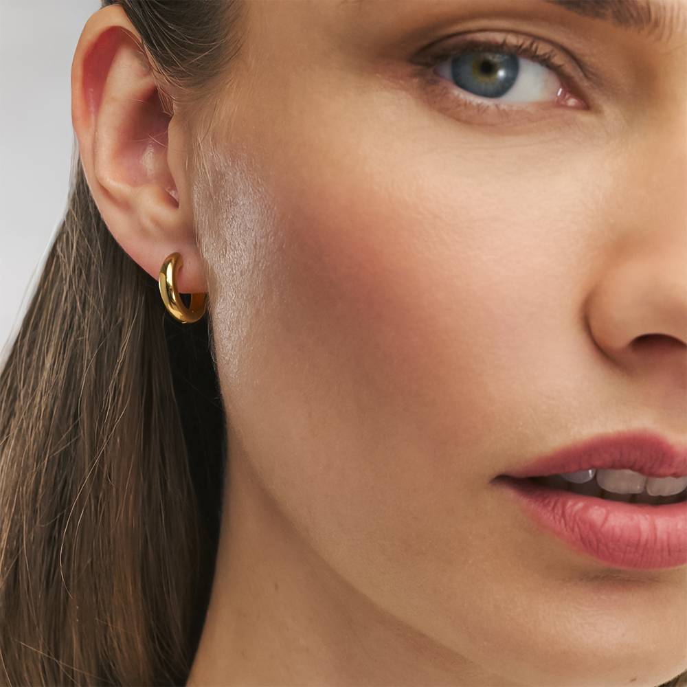 Tied To You Hoop Earrings in Vermeil-7 Tied To You Hoop Earrings in Vermeil-7 product photo