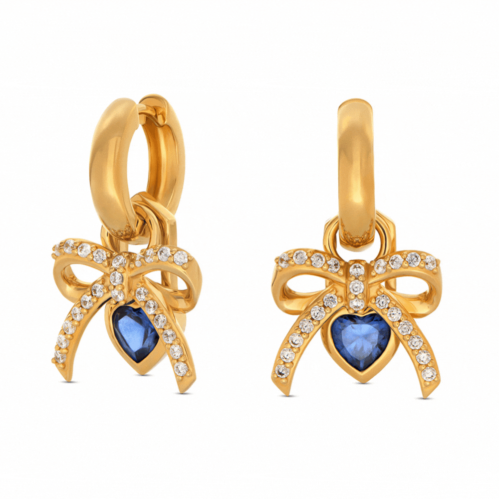 Tied To You Hoop Earrings in Vermeil-5 Tied To You Hoop Earrings in Vermeil-5 product photo