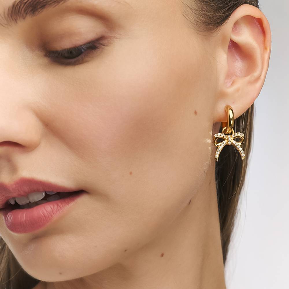 Tied To You Hoop Earrings in Vermeil-2 Tied To You Hoop Earrings in Vermeil-2 product photo