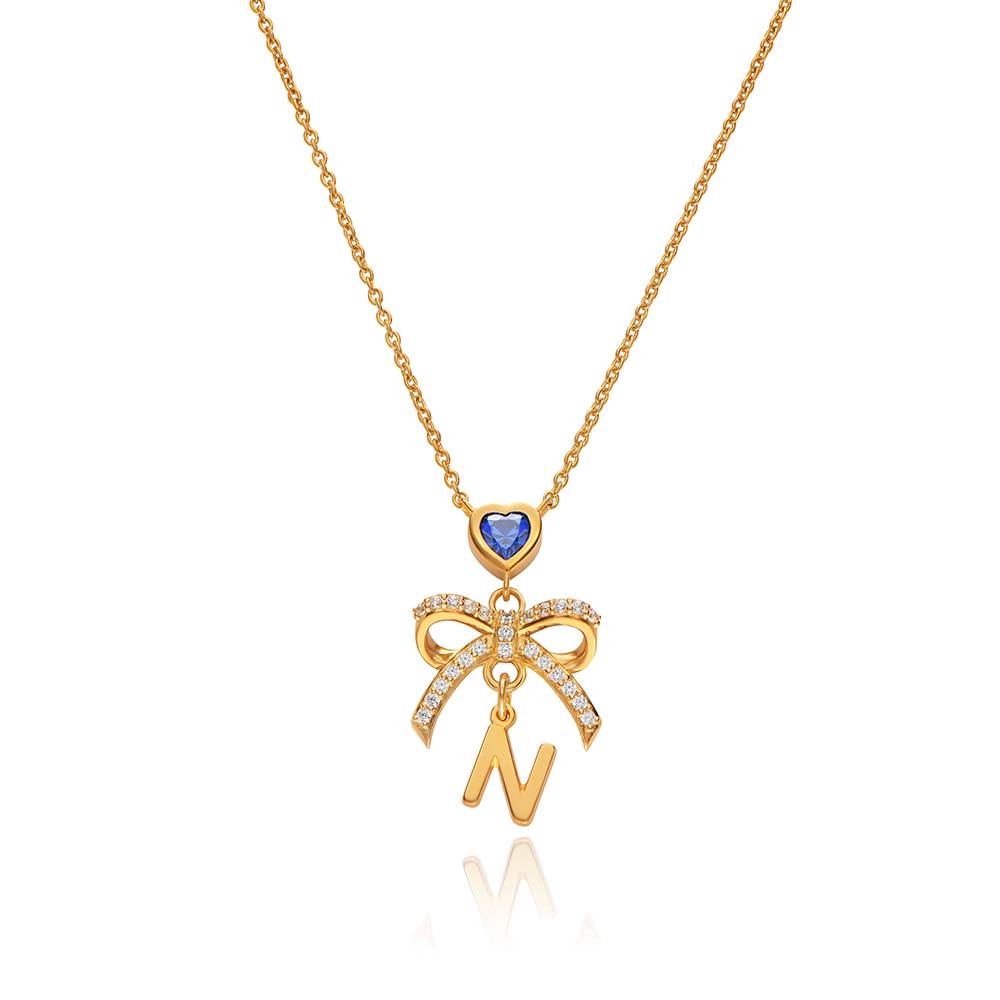 Tied To You Initial  Necklace  in Vermeil-3 Tied To You Initial  Necklace  in Vermeil-3 product photo