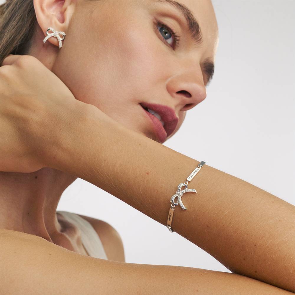 Tied With A Bow Bracelet in Sterling Silver-2 Tied With A Bow Bracelet in Sterling Silver-2 product photo