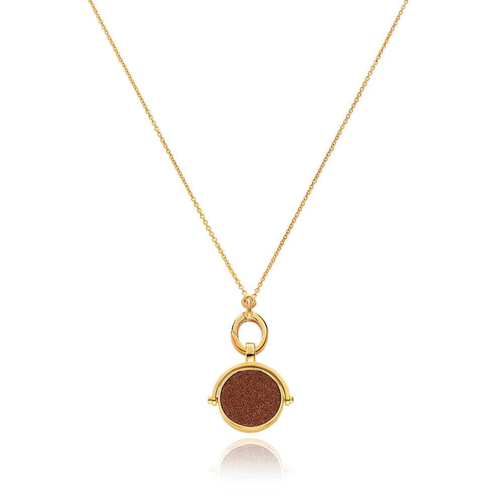 Wishing Star Spinner Pendant in Vermeil-3 product photo