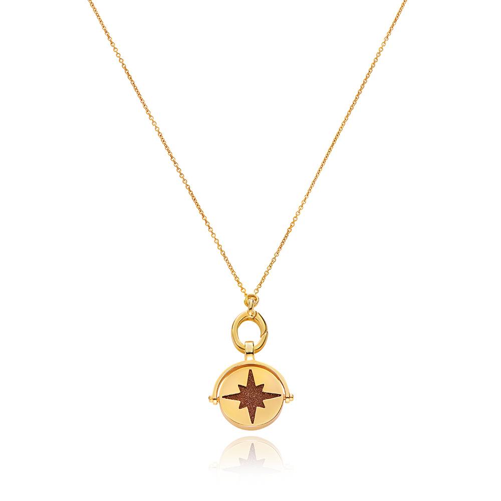 Wishing Star Spinner Pendant in Vermeil-1 product photo