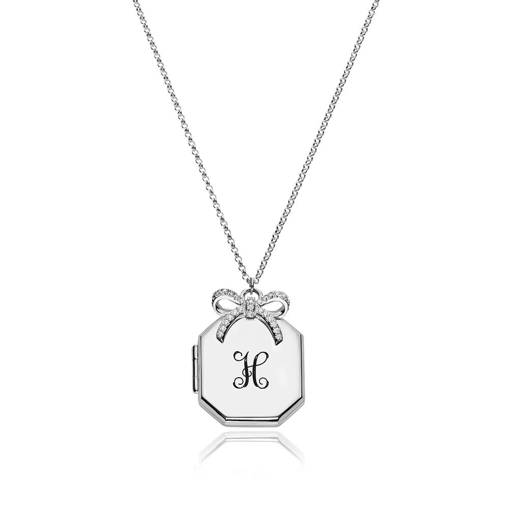 Wrapped With Love Photo Locket in Sterling Silver-2 product photo