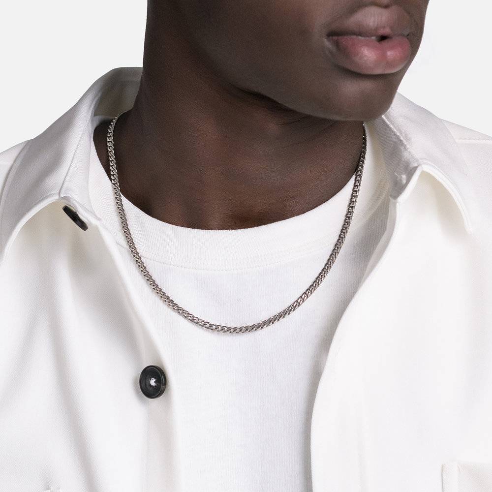 Bold Curb Chain in Silver-1 product photo