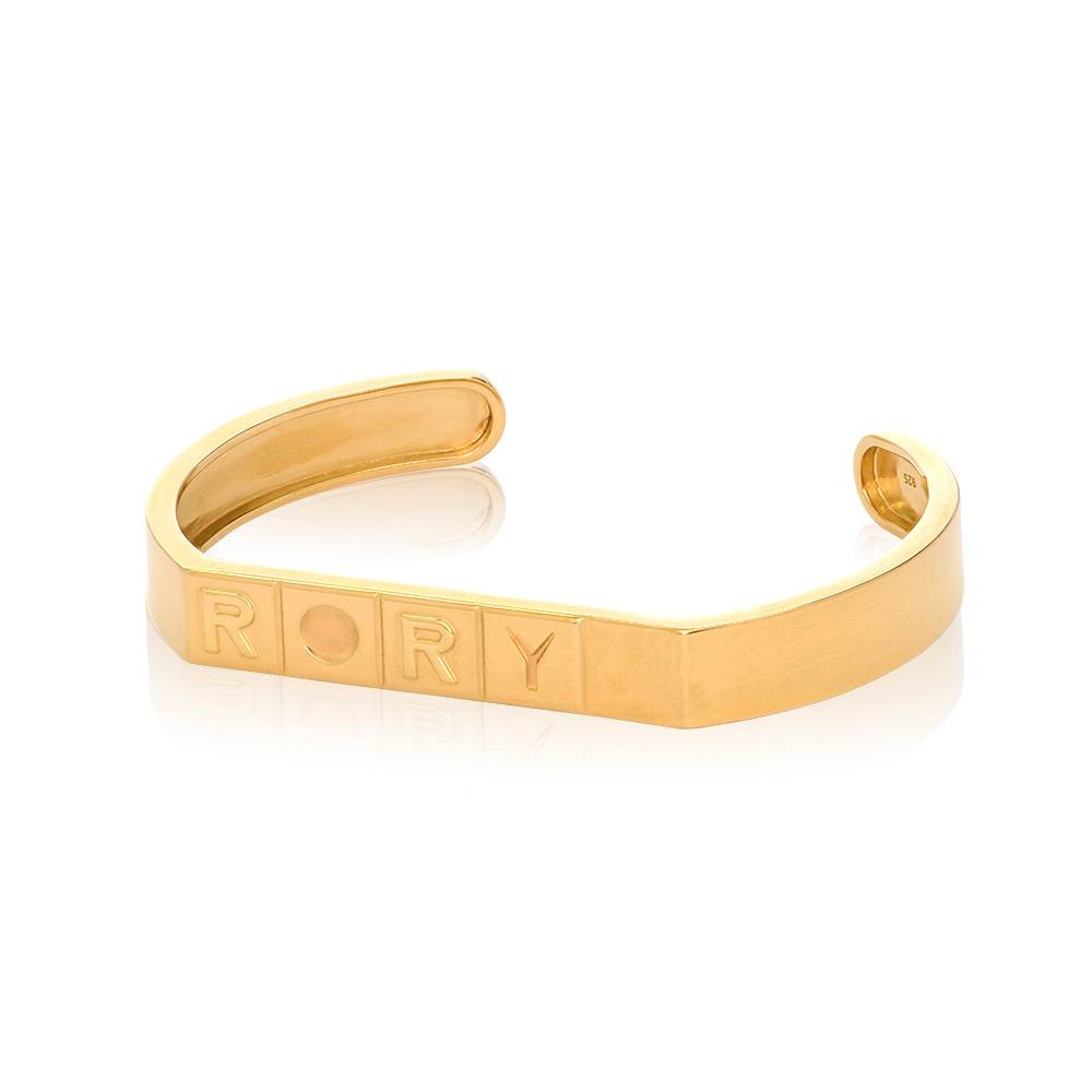 Board Cuff in 18ct Gold Vermeil-6 product photo