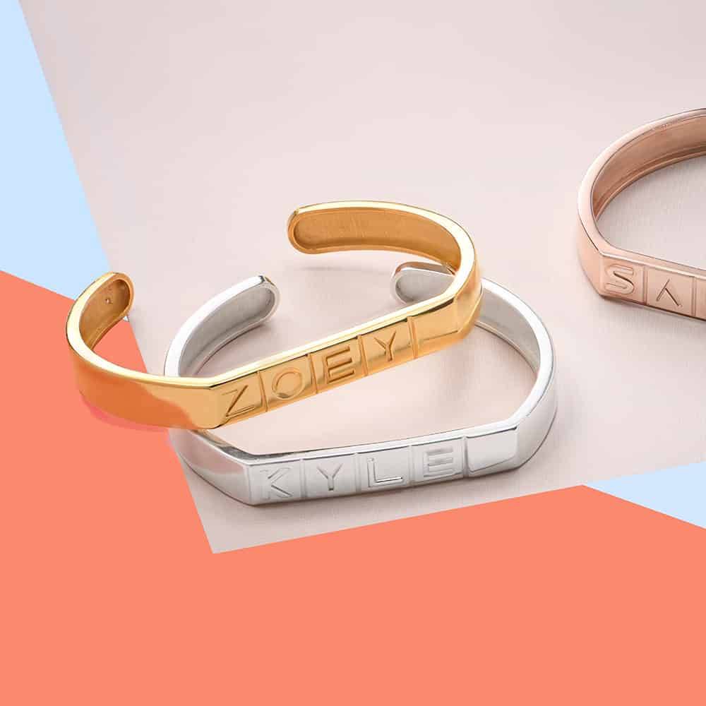 Board Cuff in 18ct Gold Vermeil-4 product photo