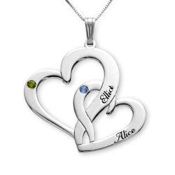 Two Piece Gold Plated Heart Necklace main image 1
