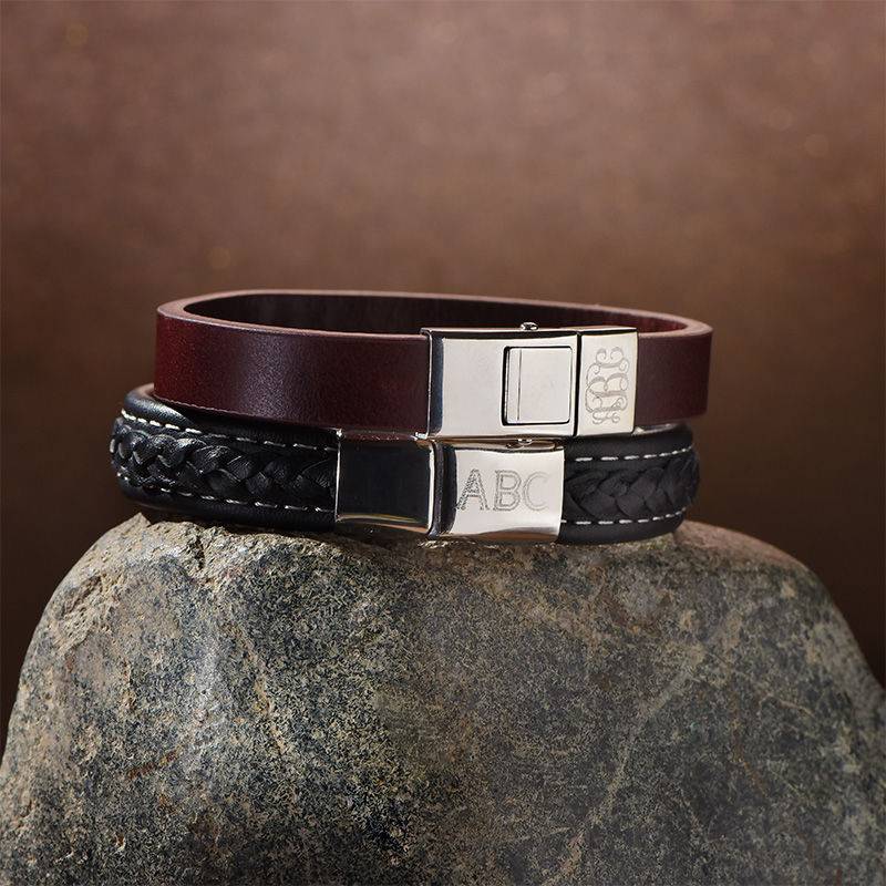 Men's Bracelet with Initials-3 product photo