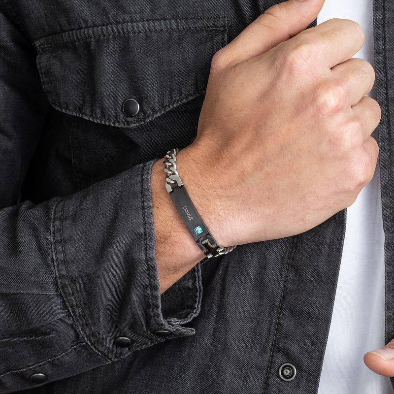 Mens ID Bracelet in Stainless Steel-2 product photo