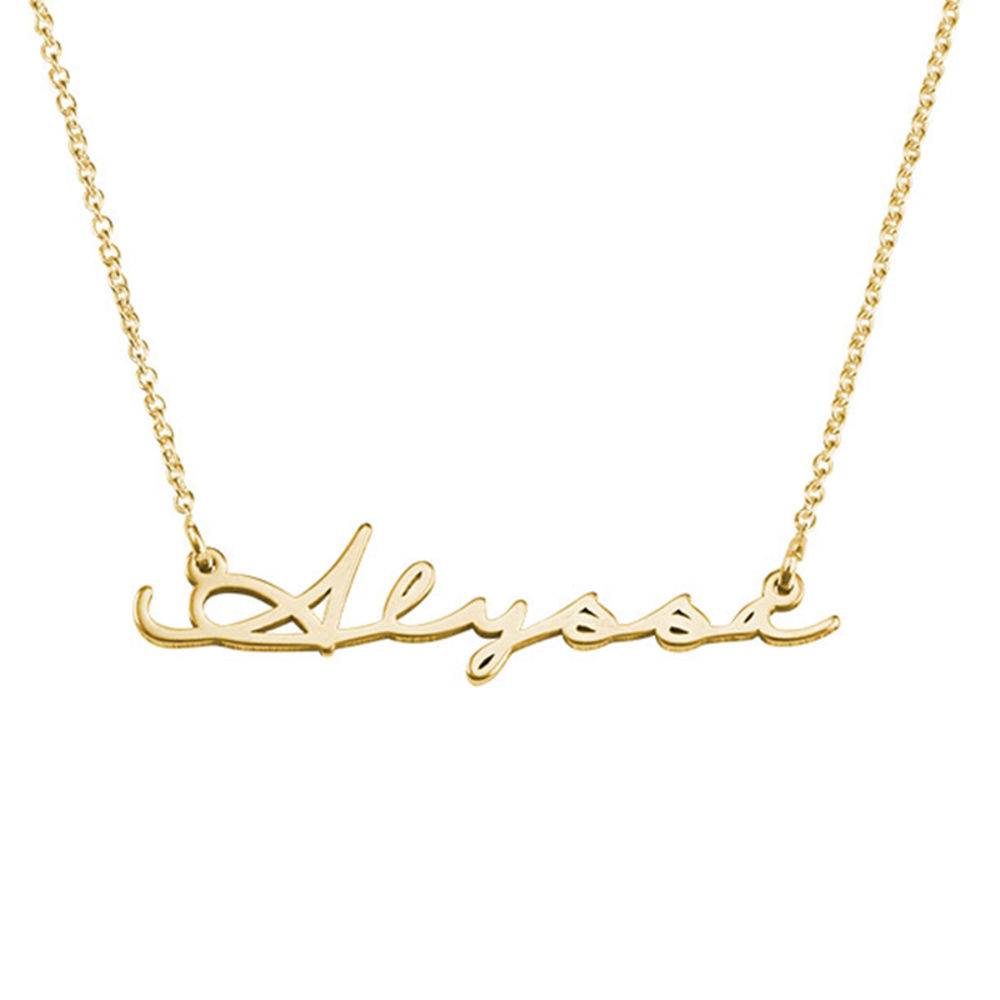 Signature Style Name Necklace in 18ct Gold Vermeil - Version-4 Signature Style Name Necklace in 18ct Gold Vermeil - Version-4 product photo