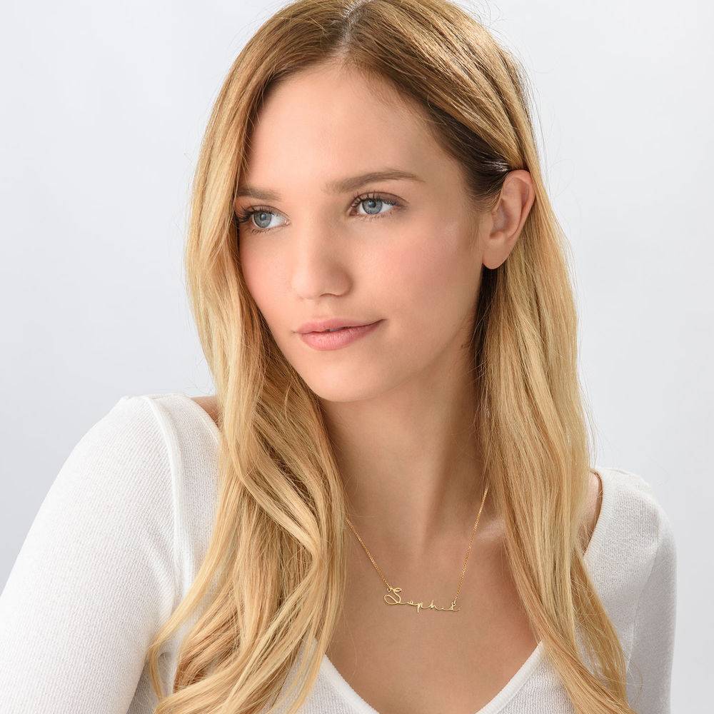 Signature Style Name Necklace in 18ct Gold Vermeil - Version-1 Signature Style Name Necklace in 18ct Gold Vermeil - Version-1 product photo