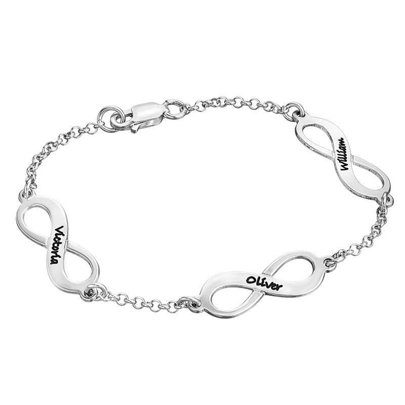 Multiple Infinity Bracelet in Sterling Silver-1 product photo