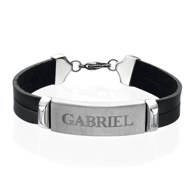 Personalised Leather Bracelet for Men-1 product photo