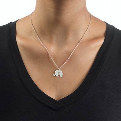 3 Piece Puzzle Necklace Set with Initials in Sterling Silver-1 product photo