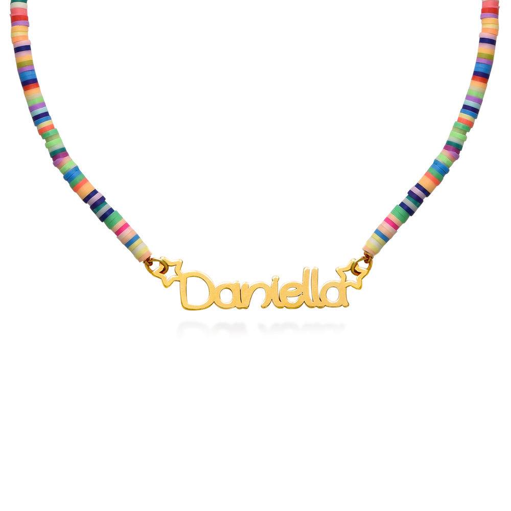 Rainbow Magic Girl's Name Necklace in 18ct Gold Plating - Version-1 Rainbow Magic Girl's Name Necklace in 18ct Gold Plating - Version-1 product photo