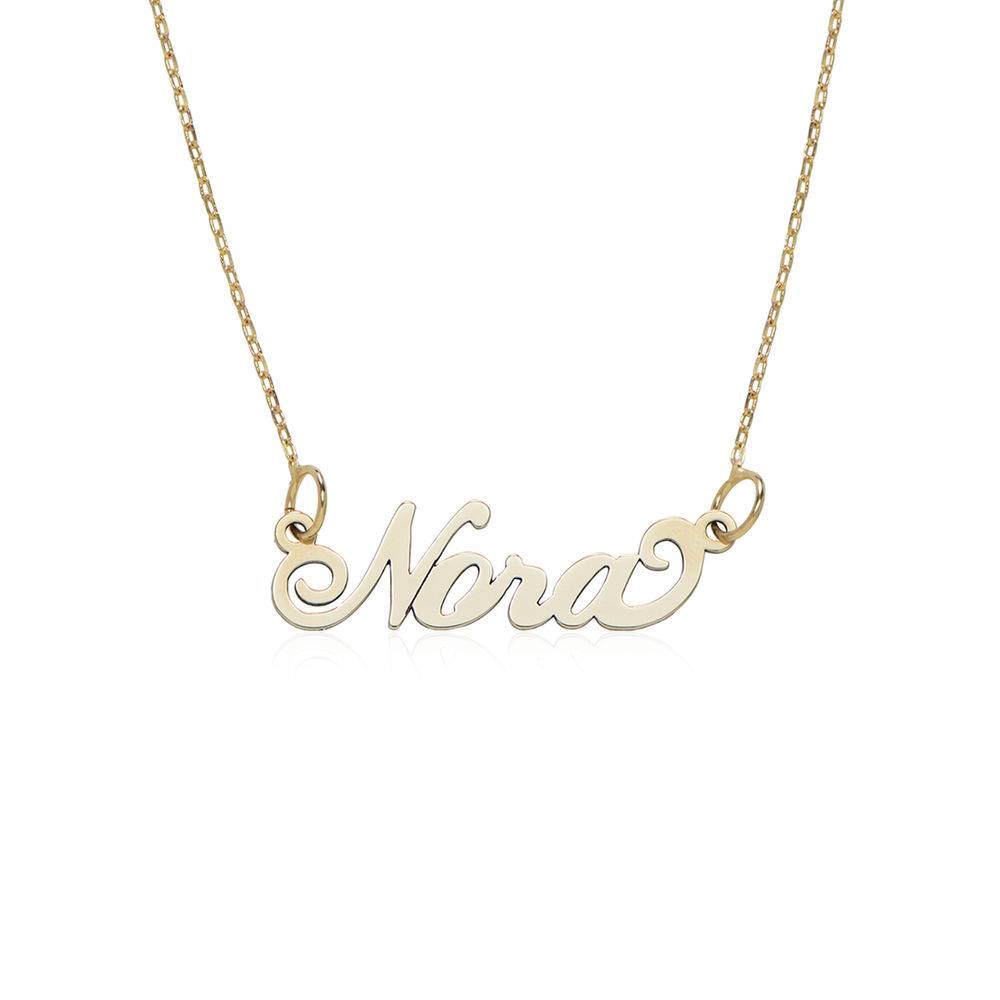 Small Carrie Name Necklace in 10ct Solid Yellow Gold - Version-4 product photo