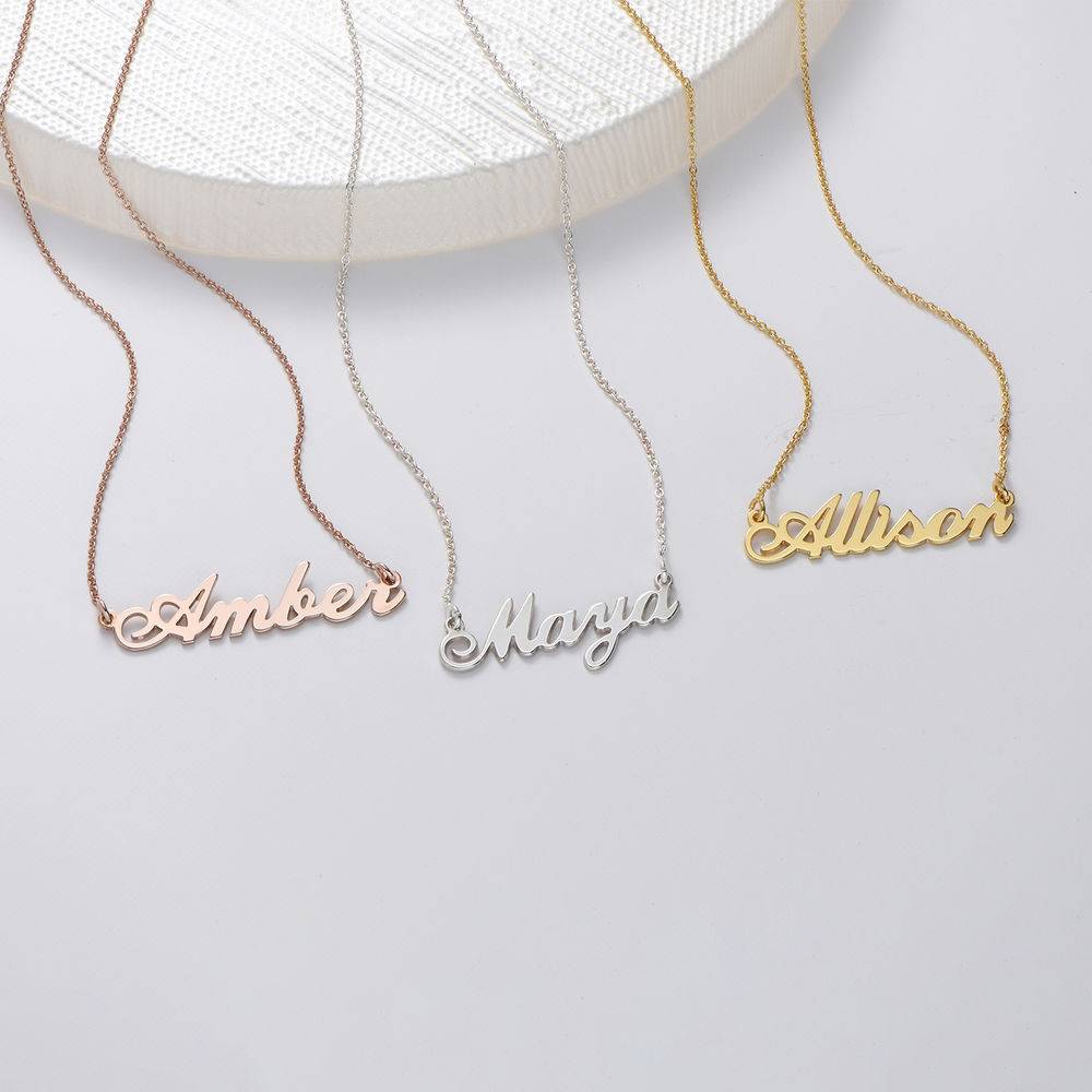 Hollywood Small Name Necklace in 18ct Gold Vermeil-2 Hollywood Small Name Necklace in 18ct Gold Vermeil-2 product photo
