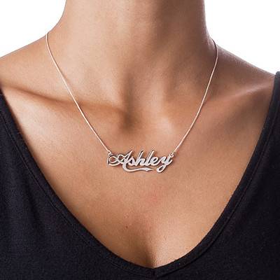 Sterling Silver inspired by Coca Cola Style Name Necklace-1 product photo