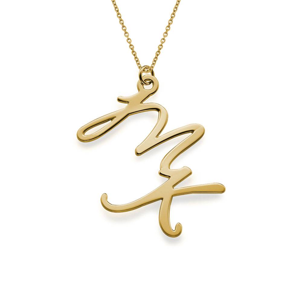 Two Initials Necklace in Gold Plating-1 product photo
