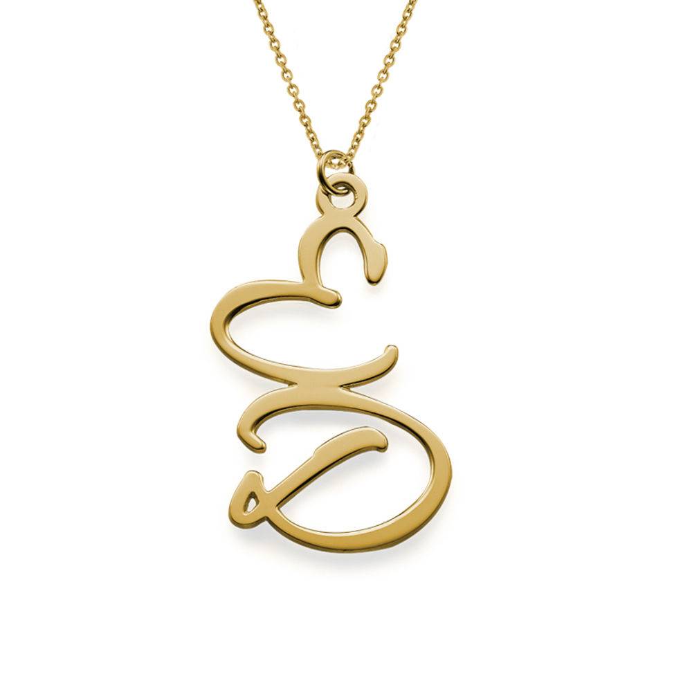 Two Initials Necklace in Gold Plating-2 product photo