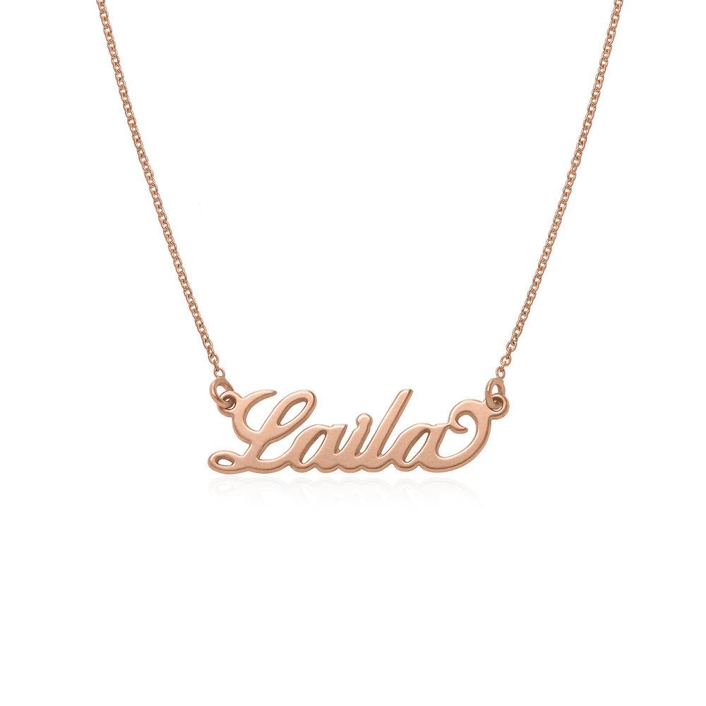 Small Carrie Name Necklace in 18ct Rose Gold Plating-2 Small Carrie Name Necklace in 18ct Rose Gold Plating-2 product photo