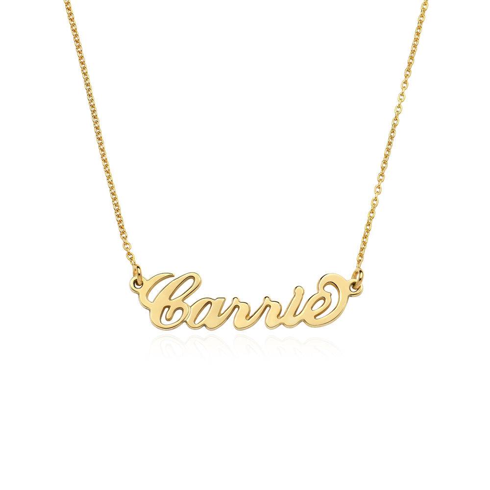 Small Carrie Name Necklace in 18ct Gold Vermeil-1 Small Carrie Name Necklace in 18ct Gold Vermeil-1 product photo