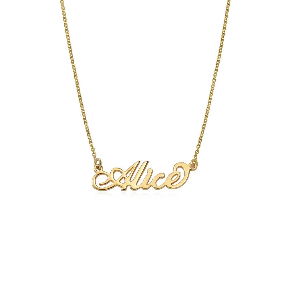 Small Carrie Name Necklace in 18ct Gold Vermeil-2 Small Carrie Name Necklace in 18ct Gold Vermeil-2 product photo