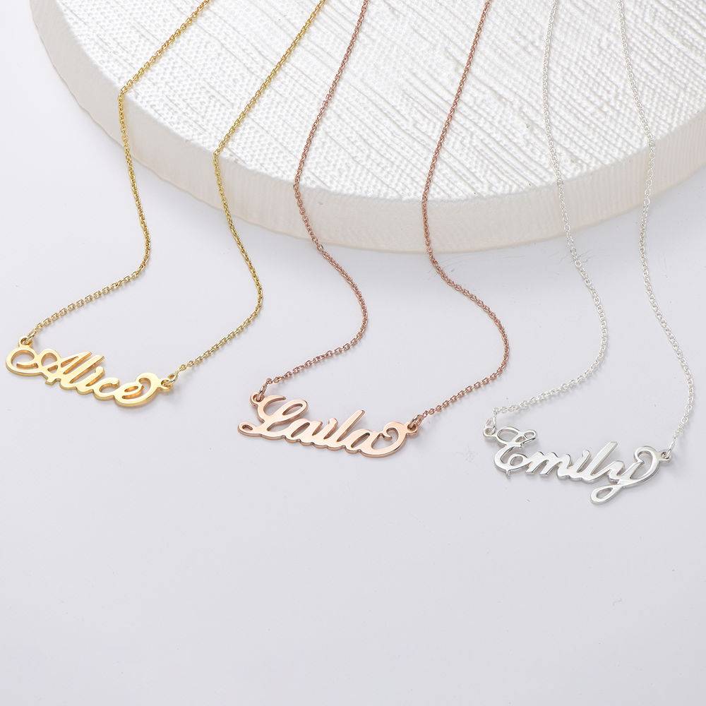 Small Carrie Name Necklace in 18ct Gold Vermeil-3 Small Carrie Name Necklace in 18ct Gold Vermeil-3 product photo